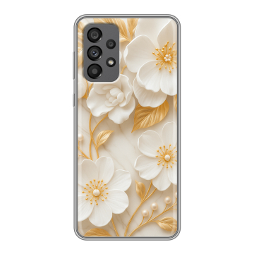 Силиконовый чехол на Samsung Galaxy A73 5G с принтом Цветы Силиконовый чехол на Samsung Galaxy A73 5G с принтом Цветы