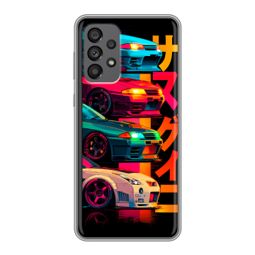 Силиконовый чехол на Samsung Galaxy A73 5G с принтом Гоночные машины Силиконовый чехол на Samsung Galaxy A73 5G с принтом Гоночные машины