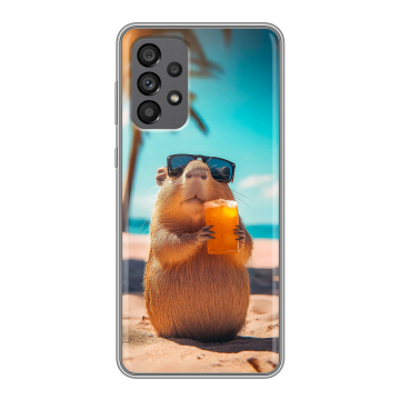 Силиконовый чехол на Samsung Galaxy A73 5G с принтом Капибара Силиконовый чехол на Samsung Galaxy A73 5G с принтом Капибара