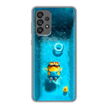 Силиконовый чехол на Samsung Galaxy A73 5G с принтом Миньоны Силиконовый чехол на Samsung Galaxy A73 5G с принтом Миньоны