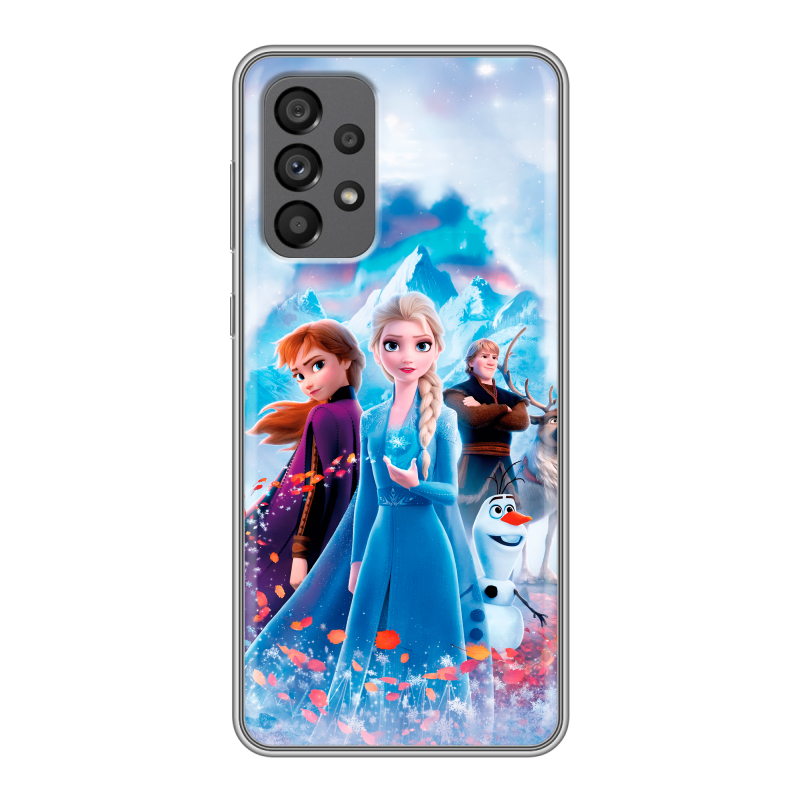 Силиконовый чехол на Samsung Galaxy A73 5G с принтом Холодное сердце Frozen Силиконовый чехол на Samsung Galaxy A73 5G с принтом Холодное сердце Frozen