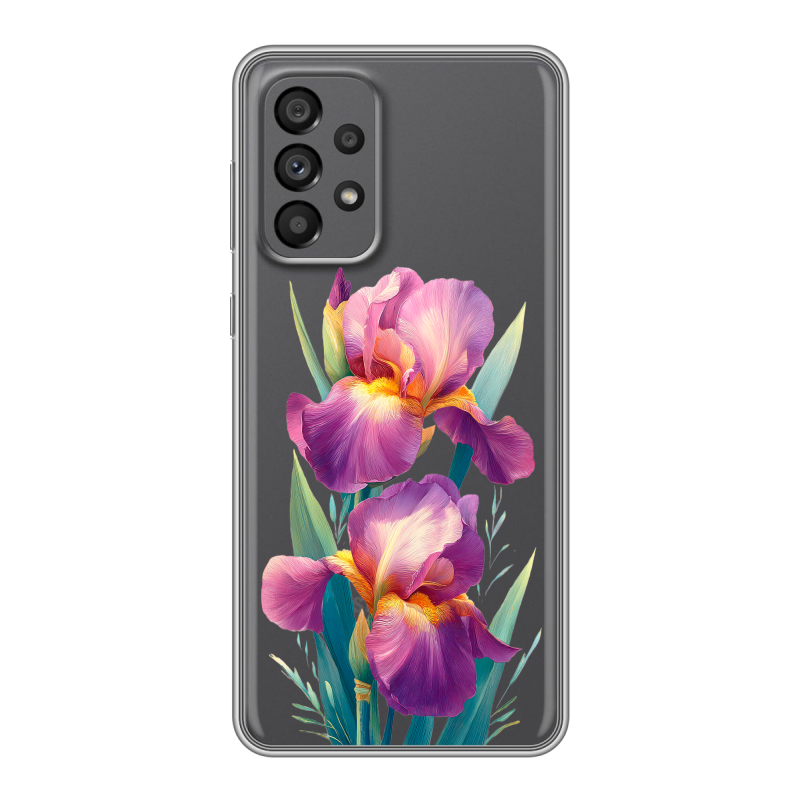 Силиконовый чехол на Samsung Galaxy A73 5G с принтом Цветы орхидеи Силиконовый чехол на Samsung Galaxy A73 5G с принтом Цветы орхидеи