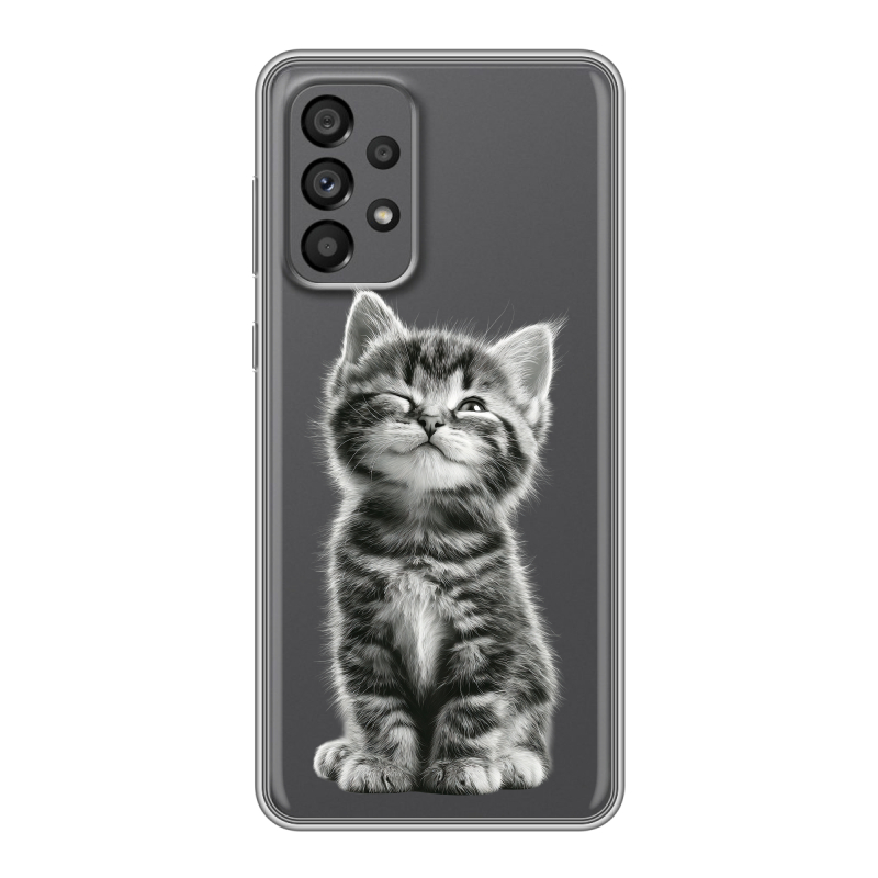 Силиконовый чехол на Samsung Galaxy A73 5G с принтом Котенок Силиконовый чехол на Samsung Galaxy A73 5G с принтом Котенок