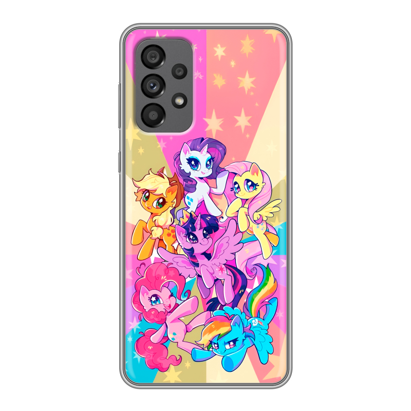 Силиконовый чехол на Samsung Galaxy A73 5G с принтом My little pony Дружба чудо Силиконовый чехол на Samsung Galaxy A73 5G с принтом My little pony Дружба чудо