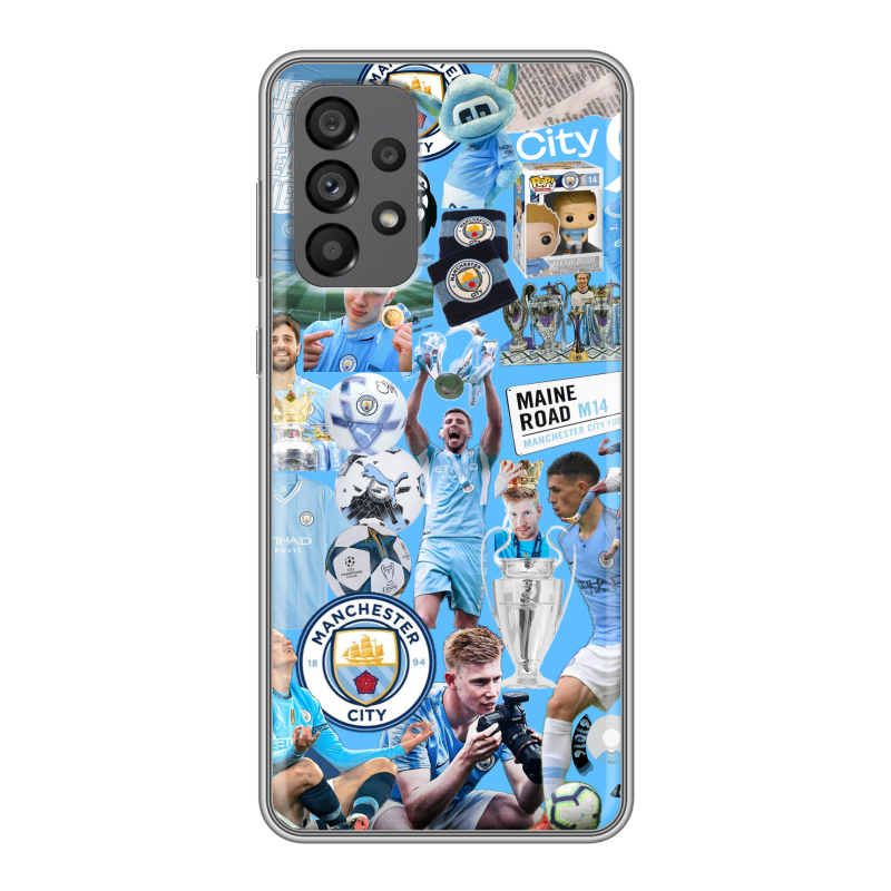 Силиконовый чехол на Samsung Galaxy A73 5G с принтом Man City Манчестер Сити Силиконовый чехол на Samsung Galaxy A73 5G с принтом Man City Манчестер Сити