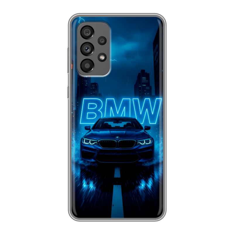 Силиконовый чехол на Samsung Galaxy A73 5G с принтом BMW БМВ Силиконовый чехол на Samsung Galaxy A73 5G с принтом BMW БМВ
