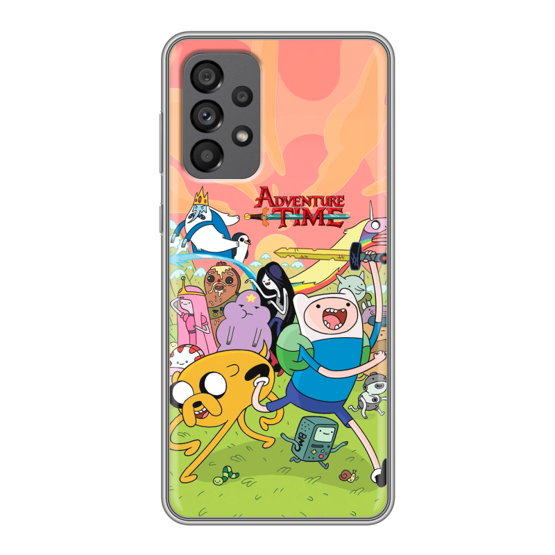 Силиконовый чехол на Samsung Galaxy A73 5G с принтом Adventure time Время приключений Силиконовый чехол на Samsung Galaxy A73 5G с принтом Adventure time Время приключений