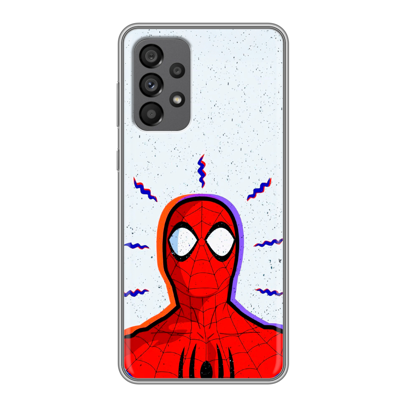 Силиконовый чехол на Samsung Galaxy A73 5G с принтом Spiderman Человек паук Силиконовый чехол на Samsung Galaxy A73 5G с принтом Spiderman Человек паук