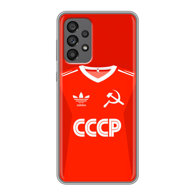 Силиконовый чехол на Samsung Galaxy A73 5G с принтом Флаг Герб СССР Силиконовый чехол на Samsung Galaxy A73 5G с принтом Флаг Герб СССР