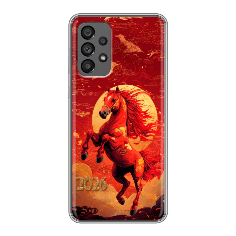 Силиконовый чехол на Samsung Galaxy A73 5G с принтом Новый год Силиконовый чехол на Samsung Galaxy A73 5G с принтом Новый год