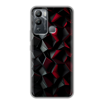 Силиконовый чехол на Infinix Hot 12i с принтом Абстракция