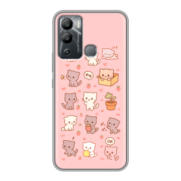 Силиконовый чехол на Infinix Hot 12i с принтом Hello Kitty Хелоу Кити