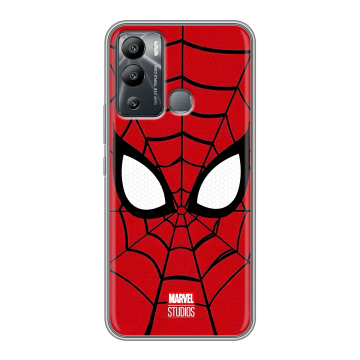 Силиконовый чехол на Infinix Hot 12i с принтом человек паук spiderman