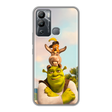 Силиконовый чехол на Infinix Hot 12i с принтом Шрек Shrek
