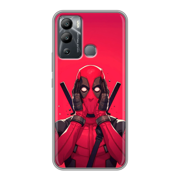 Силиконовый чехол на Infinix Hot 12i с принтом Дедпул Deadpool