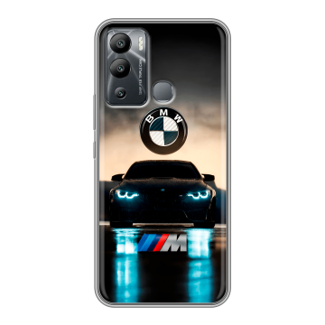 Силиконовый чехол на Infinix Hot 12i с принтом БМВ BMW