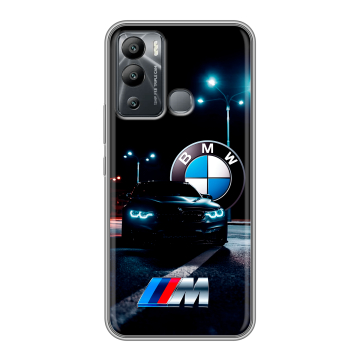 Силиконовый чехол на Infinix Hot 12i с принтом БМВ BMW