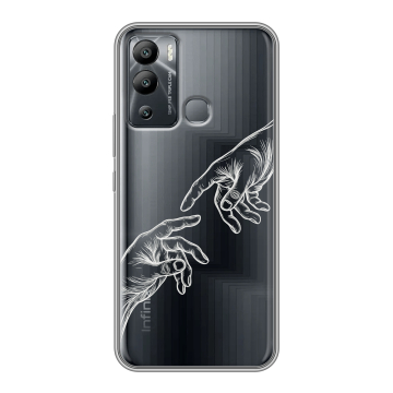 Силиконовый чехол на Infinix Hot 12i с принтом Сотворение мира