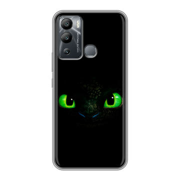 Силиконовый чехол на Infinix Hot 12i с принтом Как приручить дракона