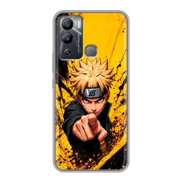 Силиконовый чехол на Infinix Hot 12i с принтом Naruto Наруто
