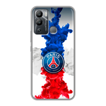 Силиконовый чехол на Infinix Hot 12i с принтом PSG ПСЖ