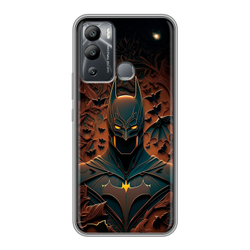 Силиконовый чехол на Infinix Hot 12i с принтом Batman Бэтмен