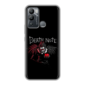 Силиконовый чехол на Infinix Hot 12i с принтом Death note Тетрадь смерти