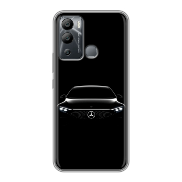 Силиконовый чехол на Infinix Hot 12i с принтом Mercedes Мерседес