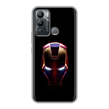 Силиконовый чехол на Infinix Hot 12i с принтом IronMan Железный человек