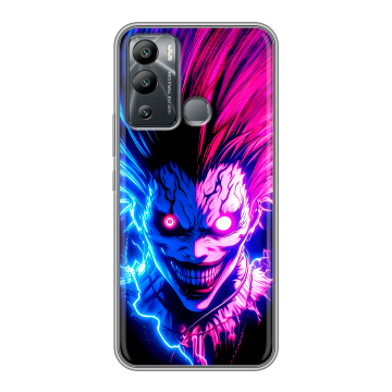 Силиконовый чехол на Infinix Hot 12i с принтом Death note Тетрадь смерти