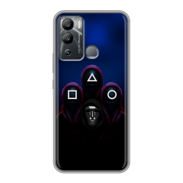 Силиконовый чехол на Infinix Hot 12i с принтом Игра Кальмара