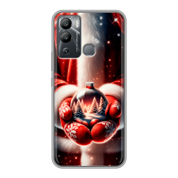 Силиконовый чехол на Infinix Hot 12i с принтом Новый год