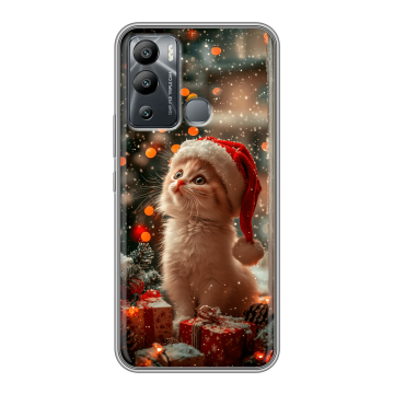 Силиконовый чехол на Infinix Hot 12i с принтом Новый год