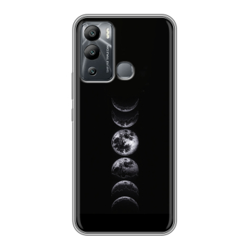 Силиконовый чехол на Infinix Hot 12i с принтом женский