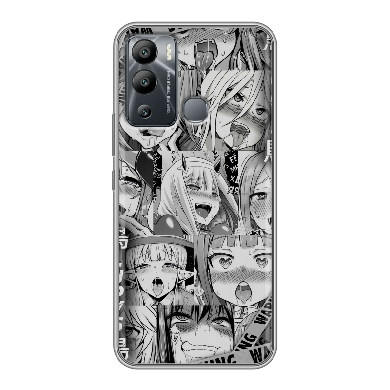 Силиконовый чехол на Infinix Hot 12i с принтом Ahegao Ахегао Аниме Силиконовый чехол на Infinix Hot 12i с принтом Ahegao Ахегао Аниме