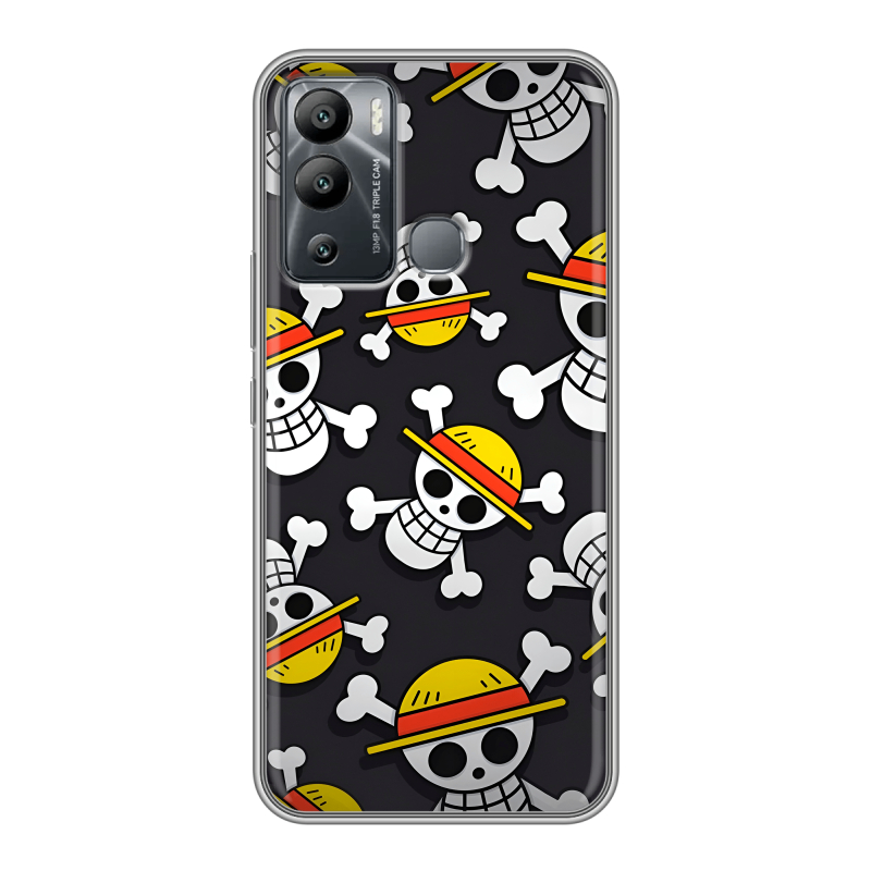Силиконовый чехол на Infinix Hot 12i с принтом One Piece Ван Пис Силиконовый чехол на Infinix Hot 12i с принтом One Piece Ван Пис