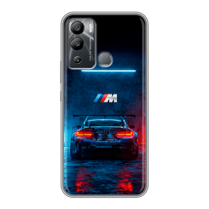 Силиконовый чехол на Infinix Hot 12i с принтом BMW БМВ Силиконовый чехол на Infinix Hot 12i с принтом BMW БМВ