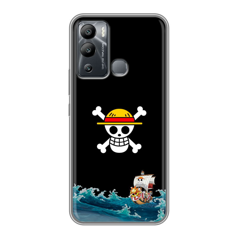 Силиконовый чехол на Infinix Hot 12i с принтом One Piece Ван Пис Силиконовый чехол на Infinix Hot 12i с принтом One Piece Ван Пис