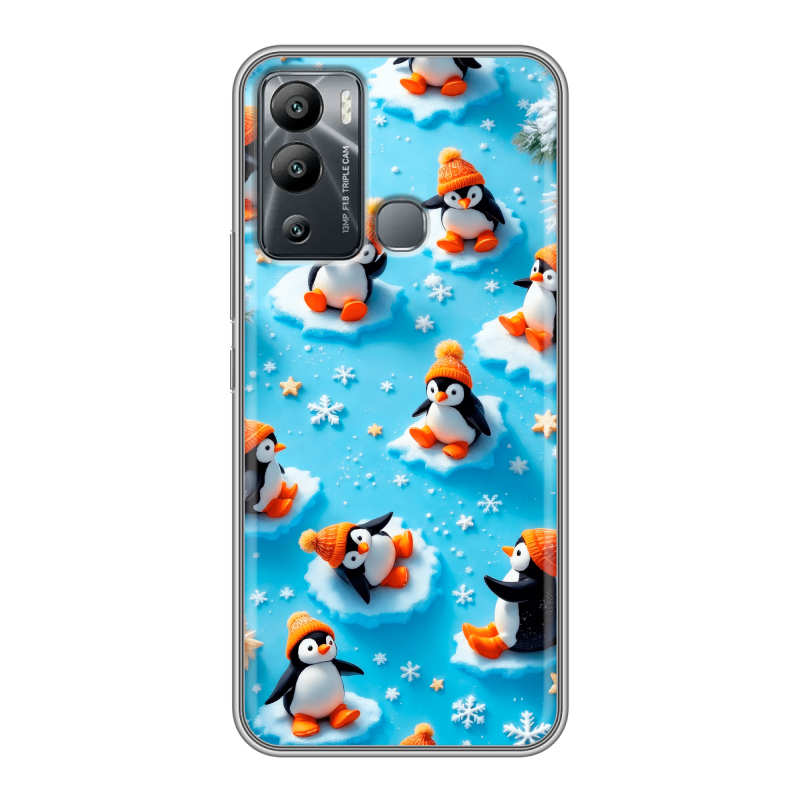 Силиконовый чехол на Infinix Hot 12i с принтом Новый год Силиконовый чехол на Infinix Hot 12i с принтом Новый год