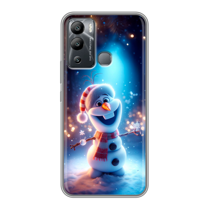 Силиконовый чехол на Infinix Hot 12i с принтом Новый год Силиконовый чехол на Infinix Hot 12i с принтом Новый год