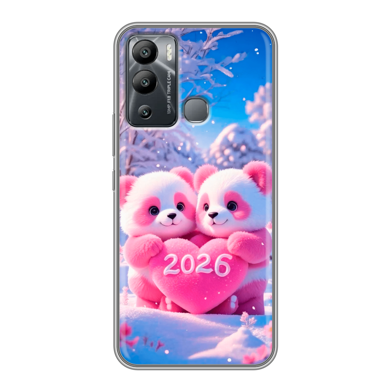 Силиконовый чехол на Infinix Hot 12i с принтом Новый год Силиконовый чехол на Infinix Hot 12i с принтом Новый год