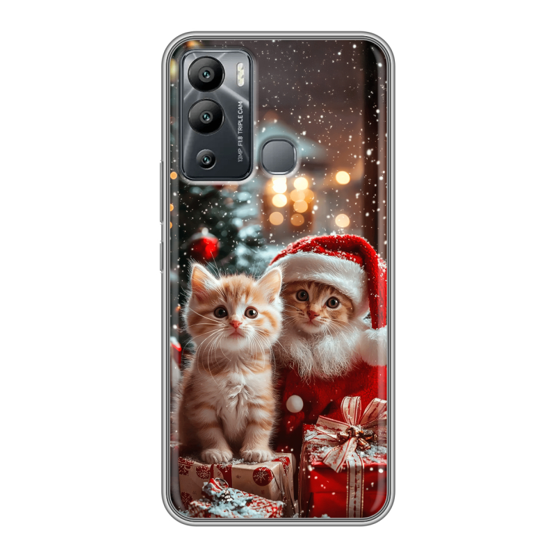 Силиконовый чехол на Infinix Hot 12i с принтом Новый год Силиконовый чехол на Infinix Hot 12i с принтом Новый год