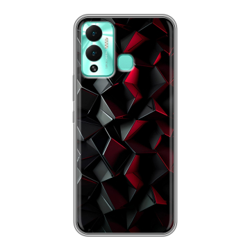 Силиконовый противоударный чехол на Infinix Hot 12 Play с принтом Абстракция