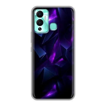 Силиконовый противоударный чехол на Infinix Hot 12 Play с принтом Абстракиция