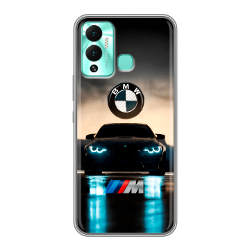 Силиконовый противоударный чехол на Infinix Hot 12 Play с принтом БМВ BMW