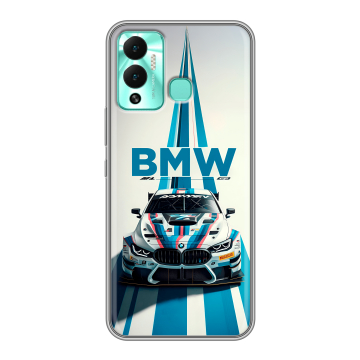 Силиконовый противоударный чехол на Infinix Hot 12 Play с принтом БМВ BMW