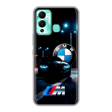 Силиконовый противоударный чехол на Infinix Hot 12 Play с принтом БМВ BMW