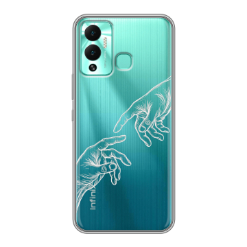 Силиконовый противоударный чехол на Infinix Hot 12 Play с принтом Сотворение мира