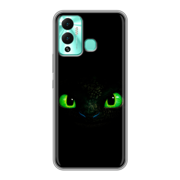 Силиконовый противоударный чехол на Infinix Hot 12 Play с принтом Как приручить дракона