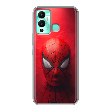 Силиконовый противоударный чехол на Infinix Hot 12 Play с принтом Spiderman Человек паук